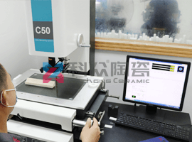 氧化鋁陶瓷坩堝支架二次元檢測(cè)